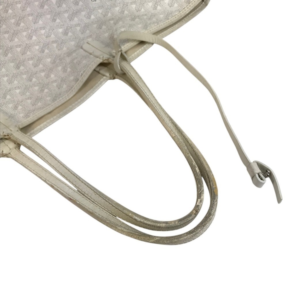 GOYARD Saint Louis PM Shoulder Bag, Tote Leather, Women's, White - Picture 8 of 16